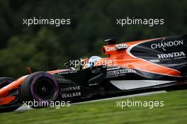 Fernando Alonso (ESP) McLaren MCL32. 07.07.2017. Formula 1 World Championship, Rd 9, Austrian Grand Prix, Spielberg, Austria, Practice Day.