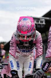 Esteban Ocon (FRA) Sahara Force India F1 VJM10 on the grid. 09.07.2017. Formula 1 World Championship, Rd 9, Austrian Grand Prix, Spielberg, Austria, Race Day.