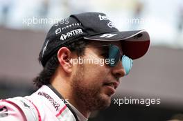 Sergio Perez (MEX) Sahara Force India F1 on the grid. 09.07.2017. Formula 1 World Championship, Rd 9, Austrian Grand Prix, Spielberg, Austria, Race Day.