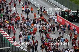 Fans invade the circuit at the end of the race. 09.07.2017. Formula 1 World Championship, Rd 9, Austrian Grand Prix, Spielberg, Austria, Race Day.