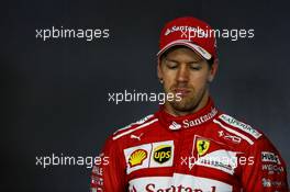Sebastian Vettel (GER) Ferrari in the FIA Press Conference. 09.07.2017. Formula 1 World Championship, Rd 9, Austrian Grand Prix, Spielberg, Austria, Race Day.