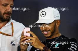 Lewis Hamilton (GBR) Mercedes AMG F1 in the FIA Press Conference. 06.07.2017. Formula 1 World Championship, Rd 9, Austrian Grand Prix, Spielberg, Austria, Preparation Day.
