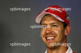Sebastian Vettel (GER) Ferrari in the FIA Press Conference. 06.07.2017. Formula 1 World Championship, Rd 9, Austrian Grand Prix, Spielberg, Austria, Preparation Day.