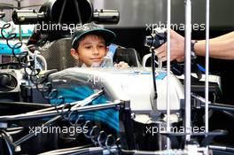 A young fan in the Mercedes AMG F1 W08 of Valtteri Bottas (FIN) Mercedes AMG F1. 06.07.2017. Formula 1 World Championship, Rd 9, Austrian Grand Prix, Spielberg, Austria, Preparation Day.