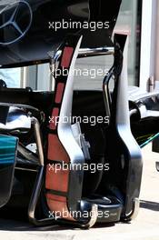 Mercedes AMG F1 W08 cockpit protection headrest. 06.07.2017. Formula 1 World Championship, Rd 9, Austrian Grand Prix, Spielberg, Austria, Preparation Day.