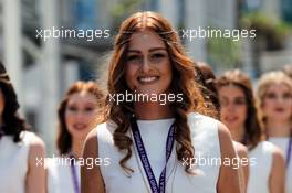 Grid girls. 23.06.2017. Formula 1 World Championship, Rd 8, Azerbaijan Grand Prix, Baku Street Circuit, Azerbaijan, Practice Day.