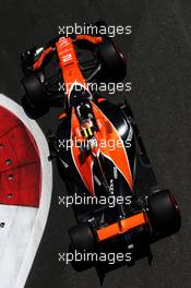 Stoffel Vandoorne (BEL) McLaren MCL32. 23.06.2017. Formula 1 World Championship, Rd 8, Azerbaijan Grand Prix, Baku Street Circuit, Azerbaijan, Practice Day.