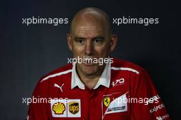 Jock Clear (GBR) Ferrari Engineering Director in the FIA Press Conference. 23.06.2017. Formula 1 World Championship, Rd 8, Azerbaijan Grand Prix, Baku Street Circuit, Azerbaijan, Practice Day.