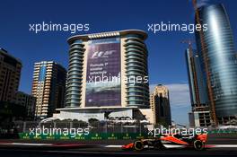 Fernando Alonso (ESP) McLaren MCL32. 23.06.2017. Formula 1 World Championship, Rd 8, Azerbaijan Grand Prix, Baku Street Circuit, Azerbaijan, Practice Day.