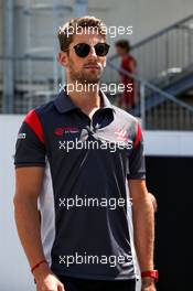Romain Grosjean (FRA) Haas F1 Team. 23.06.2017. Formula 1 World Championship, Rd 8, Azerbaijan Grand Prix, Baku Street Circuit, Azerbaijan, Practice Day.