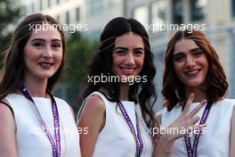 Grid girls. 23.06.2017. Formula 1 World Championship, Rd 8, Azerbaijan Grand Prix, Baku Street Circuit, Azerbaijan, Practice Day.