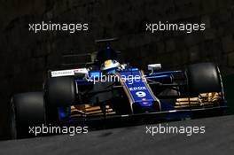 Marcus Ericsson (SWE) Sauber C36. 23.06.2017. Formula 1 World Championship, Rd 8, Azerbaijan Grand Prix, Baku Street Circuit, Azerbaijan, Practice Day.