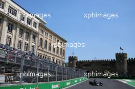 Romain Grosjean (FRA) Haas F1 Team VF-17. 23.06.2017. Formula 1 World Championship, Rd 8, Azerbaijan Grand Prix, Baku Street Circuit, Azerbaijan, Practice Day.