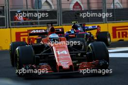 Fernando Alonso (ESP) McLaren MCL32. 25.06.2017. Formula 1 World Championship, Rd 8, Azerbaijan Grand Prix, Baku Street Circuit, Azerbaijan, Race Day.