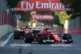 Kimi Raikkonen (FIN) Scuderia Ferrari  25.06.2017. Formula 1 World Championship, Rd 8, Azerbaijan Grand Prix, Baku Street Circuit, Azerbaijan, Race Day.