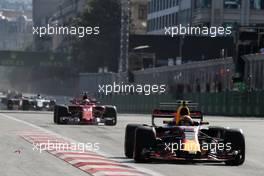 Max Verstappen (NLD) Red Bull Racing RB13. 25.06.2017. Formula 1 World Championship, Rd 8, Azerbaijan Grand Prix, Baku Street Circuit, Azerbaijan, Race Day.