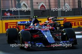 Carlos Sainz Jr (ESP) Scuderia Toro Rosso STR12. 25.06.2017. Formula 1 World Championship, Rd 8, Azerbaijan Grand Prix, Baku Street Circuit, Azerbaijan, Race Day.