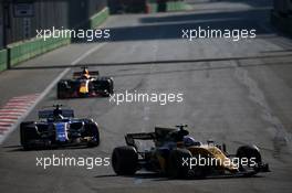 Jolyon Palmer (GBR) Renault Sport F1 Team RS17. 25.06.2017. Formula 1 World Championship, Rd 8, Azerbaijan Grand Prix, Baku Street Circuit, Azerbaijan, Race Day.