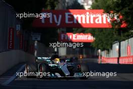 Lewis Hamilton (GBR) Mercedes AMG F1   25.06.2017. Formula 1 World Championship, Rd 8, Azerbaijan Grand Prix, Baku Street Circuit, Azerbaijan, Race Day.