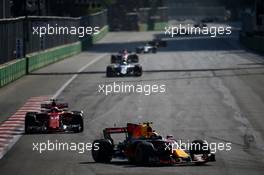 Max Verstappen (NLD) Red Bull Racing RB13. 25.06.2017. Formula 1 World Championship, Rd 8, Azerbaijan Grand Prix, Baku Street Circuit, Azerbaijan, Race Day.