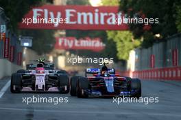 Carlos Sainz Jr (ESP) Scuderia Toro Rosso  25.06.2017. Formula 1 World Championship, Rd 8, Azerbaijan Grand Prix, Baku Street Circuit, Azerbaijan, Race Day.