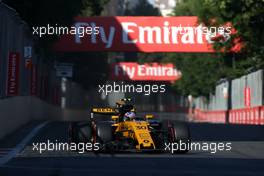 Jolyon Palmer (GBR) Renault Sport F1 Team   25.06.2017. Formula 1 World Championship, Rd 8, Azerbaijan Grand Prix, Baku Street Circuit, Azerbaijan, Race Day.