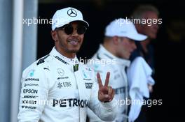 Pole for Lewis Hamilton (GBR) Mercedes AMG F1. 24.06.2017. Formula 1 World Championship, Rd 8, Azerbaijan Grand Prix, Baku Street Circuit, Azerbaijan, Qualifying Day.