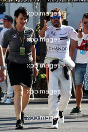 Fernando Alonso (ESP) McLaren. 24.06.2017. Formula 1 World Championship, Rd 8, Azerbaijan Grand Prix, Baku Street Circuit, Azerbaijan, Qualifying Day.