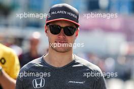 Stoffel Vandoorne (BEL) McLaren. 25.06.2017. Formula 1 World Championship, Rd 8, Azerbaijan Grand Prix, Baku Street Circuit, Azerbaijan, Race Day.