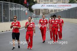 Sebastian Vettel (GER) Scuderia Ferrari  22.06.2017. Formula 1 World Championship, Rd 8, Azerbaijan Grand Prix, Baku Street Circuit, Azerbaijan, Preparation Day.