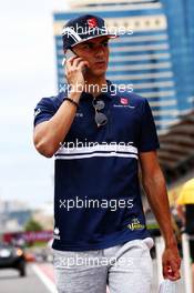 Pascal Wehrlein (GER) Sauber F1 Team. 22.06.2017. Formula 1 World Championship, Rd 8, Azerbaijan Grand Prix, Baku Street Circuit, Azerbaijan, Preparation Day.