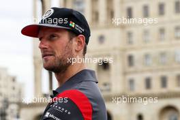 Romain Grosjean (FRA) Haas F1 Team. 22.06.2017. Formula 1 World Championship, Rd 8, Azerbaijan Grand Prix, Baku Street Circuit, Azerbaijan, Preparation Day.