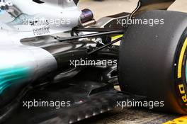 Mercedes AMG F1 W08 rear suspension. 28.02.2017. Formula One Testing, Day Two, Barcelona, Spain. Tuesday.