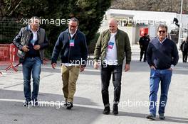Mike Zoi (RUS) (Left) Motorsport Network Owner, and guests. 28.02.2017. Formula One Testing, Day Two, Barcelona, Spain. Tuesday.
