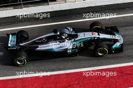 Valtteri Bottas (FIN) Mercedes AMG F1 W08. 28.02.2017. Formula One Testing, Day Two, Barcelona, Spain. Tuesday.