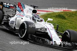 Lance Stroll (CDN) Williams FW40. 28.02.2017. Formula One Testing, Day Two, Barcelona, Spain. Tuesday.