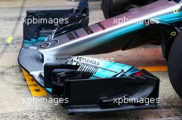Mercedes AMG F1 W08 front wing. 28.02.2017. Formula One Testing, Day Two, Barcelona, Spain. Tuesday.
