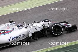 Lance Stroll (CDN) Williams FW40 running sensor equipment. 28.02.2017. Formula One Testing, Day Two, Barcelona, Spain. Tuesday.
