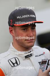 Stoffel Vandoorne (BEL) McLaren. 28.02.2017. Formula One Testing, Day Two, Barcelona, Spain. Tuesday.