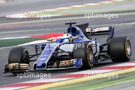 Marcus Ericsson (SWE) Sauber C36. 01.03.2017. Formula One Testing, Day Three, Barcelona, Spain. Wednesday.