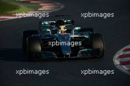 Lewis Hamilton (GBR) Mercedes AMG F1 W08. 01.03.2017. Formula One Testing, Day Three, Barcelona, Spain. Wednesday.