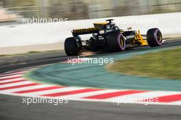 Nico Hulkenberg (GER) Renault Sport F1 Team RS17 sends sparks flying. 10.03.2017. Formula One Testing, Day Four, Barcelona, Spain. Friday.