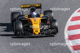 Jolyon Palmer (GBR) Renault Sport F1 Team RS17. 10.03.2017. Formula One Testing, Day Four, Barcelona, Spain. Friday.
