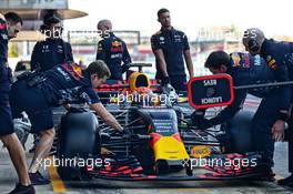 Max Verstappen (NLD) Red Bull Racing RB13 running sensor equipment. 10.03.2017. Formula One Testing, Day Four, Barcelona, Spain. Friday.