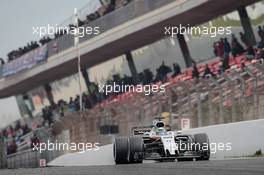 Sergio Perez (MEX) Sahara Force India F1 VJM10. 08.03.2017. Formula One Testing, Day Two, Barcelona, Spain. Wednesday.