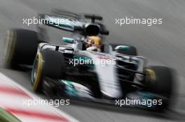 Lewis Hamilton (GBR) Mercedes AMG F1 W08. 08.03.2017. Formula One Testing, Day Two, Barcelona, Spain. Wednesday.