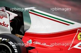 Ferrari SF70H engine cover T-Wing. 08.03.2017. Formula One Testing, Day Two, Barcelona, Spain. Wednesday.