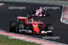 Kimi Raikkonen (FIN) Ferrari SF70H. 02.08.2017. Formula 1 Testing, Budapest, Hungary.