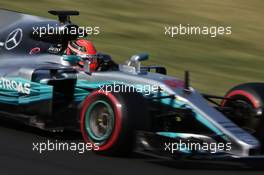 George Russell (GBR) Mercedes AMG F1 W08 Test Driver. 02.08.2017. Formula 1 Testing, Budapest, Hungary.