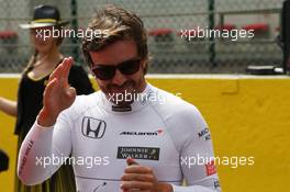Fernando Alonso (ESP) McLaren MCL32. 27.08.2017. Formula 1 World Championship, Rd 12, Belgian Grand Prix, Spa Francorchamps, Belgium, Race Day.